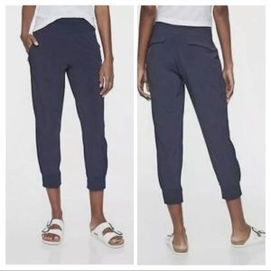 ATHLETA- Soho Cropped Jogger Navy Outdoors Hiking Pants
